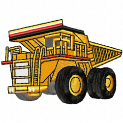 Construction Machinery Vehicles Embroidery Design 11